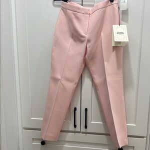 Alexander McQueen Pink Cropped Ankle Trousers Size 44 NWT